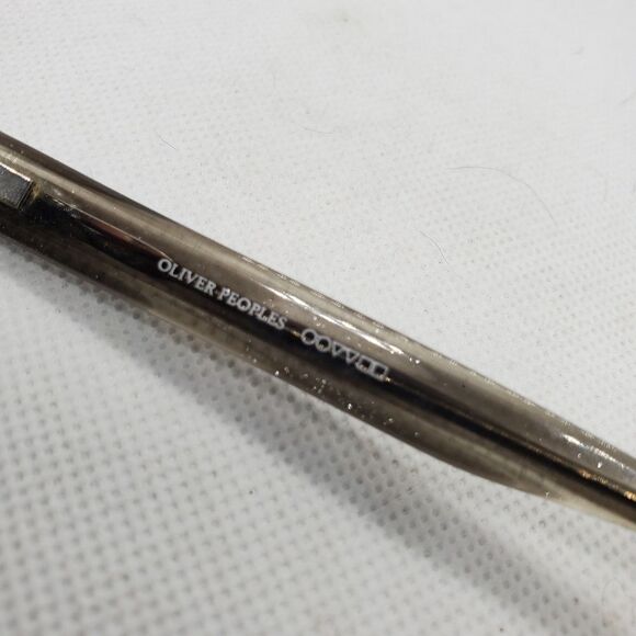 Oliver Peoples Hoover Gray Sparkly Prescription Glasses Frames, Case, & Cloth - Picture 6 of 7